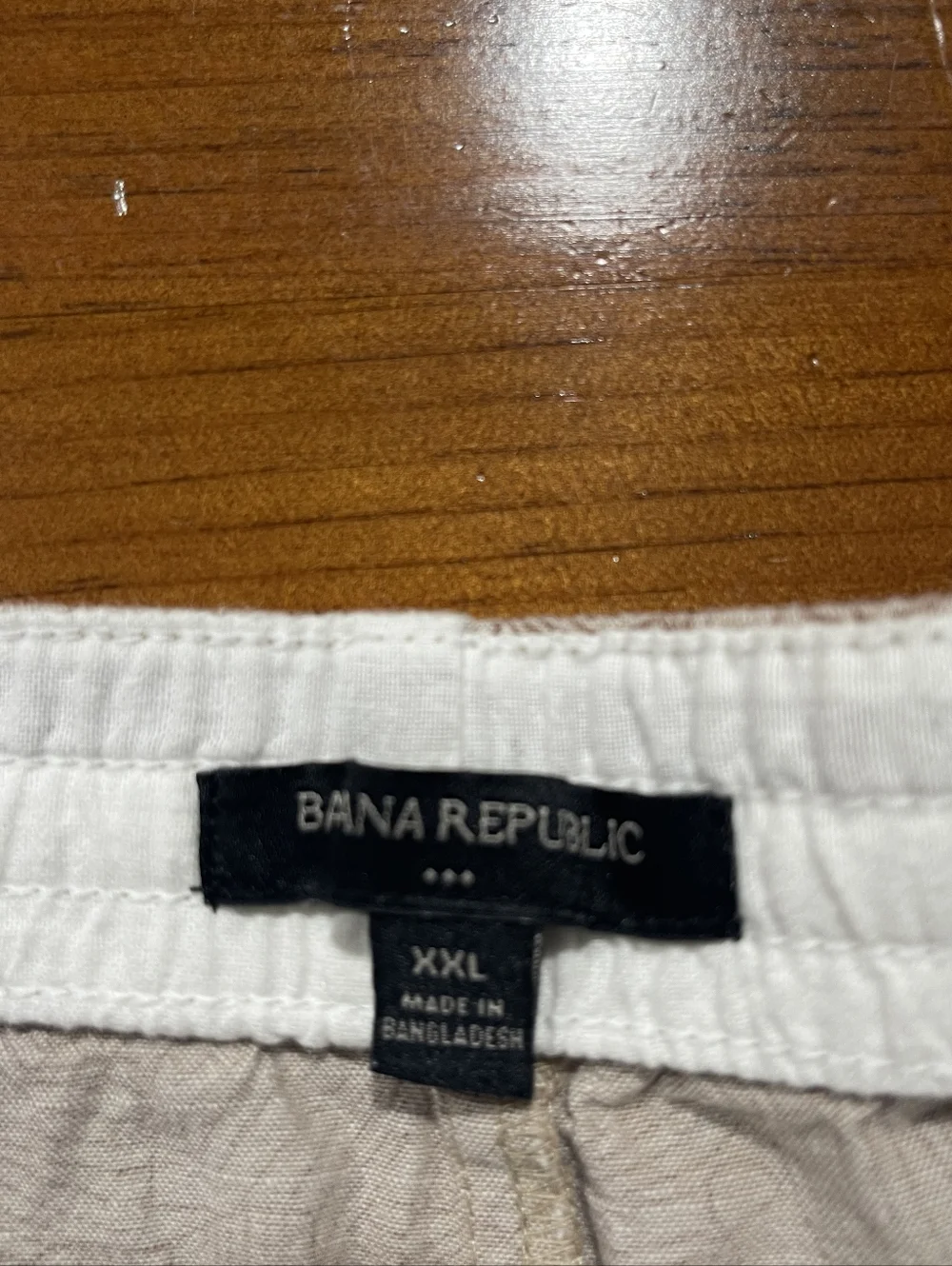 Banana Republic Mens Casual Tan Cream AOP All Over Leaf Printed Shorts‎ Size XXL